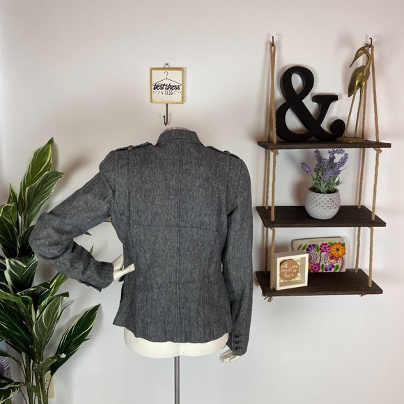 FINAL PRICE: Vince Gray Denim Button Moto Jacket - Picture 5 of 5